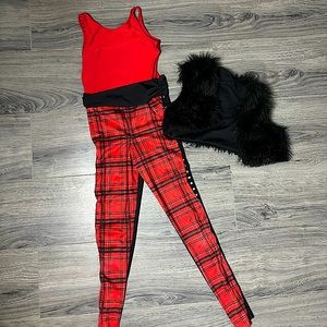 Red and Black Dance Costume (Hip-Hop)